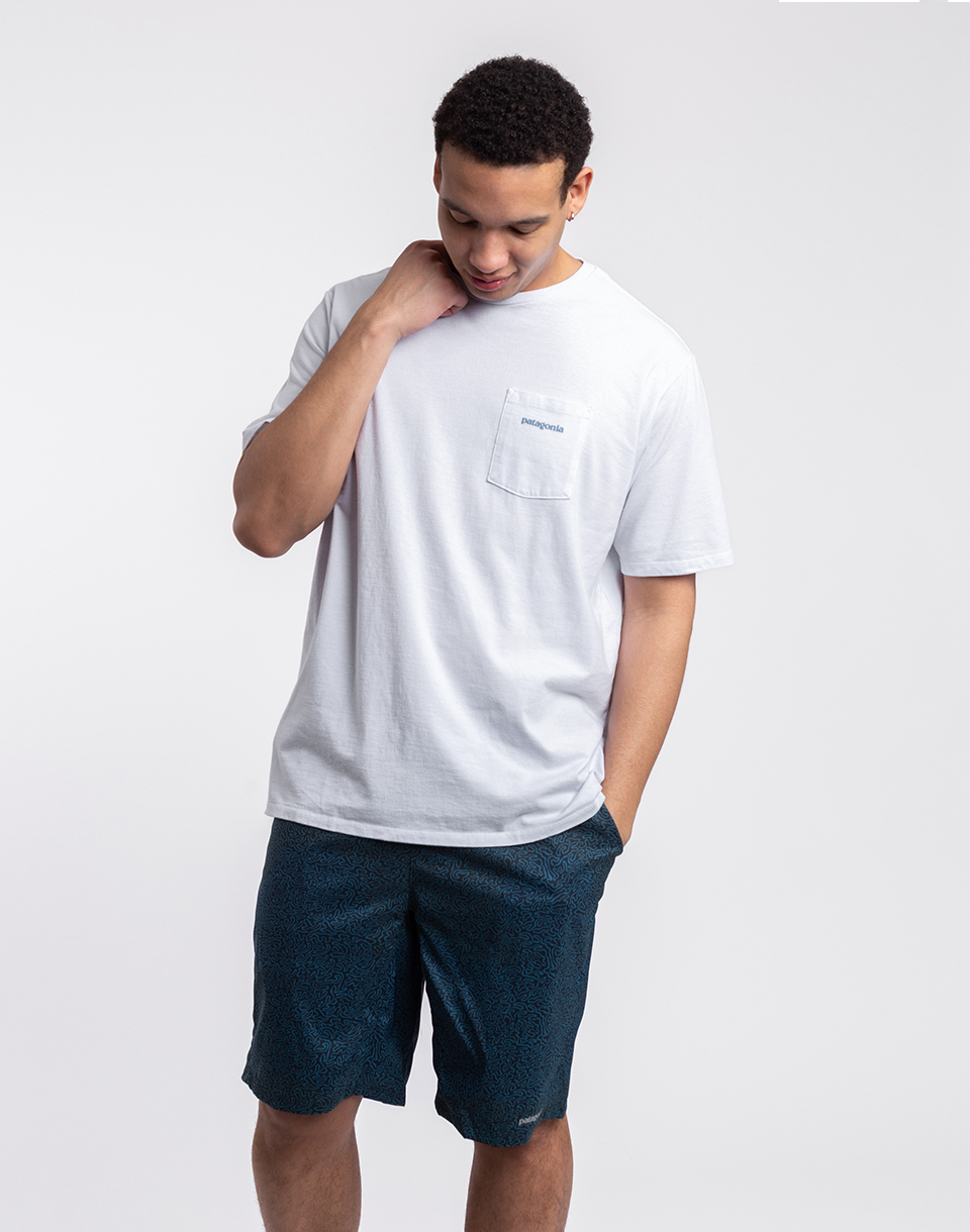 Patagonia M's Boardshort Logo Pocket Responsibili-Tee® White S