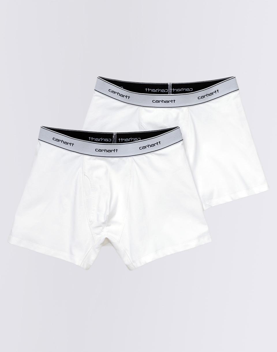 Carhartt WIP Cotton Trunks White + White M - Bílá - Bavlna/Elastan