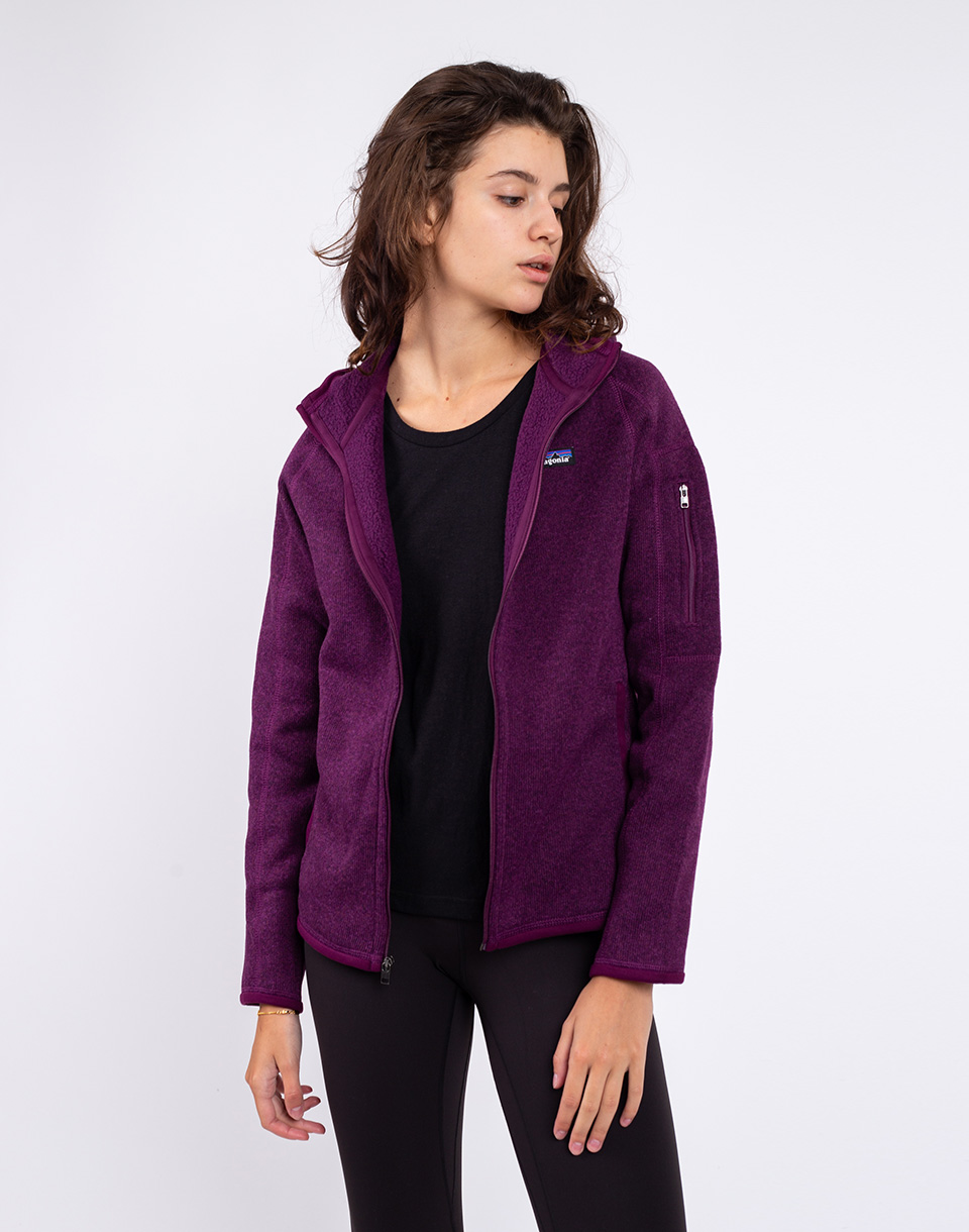 Levně Patagonia W's Better Sweater Hoody Night Plum L