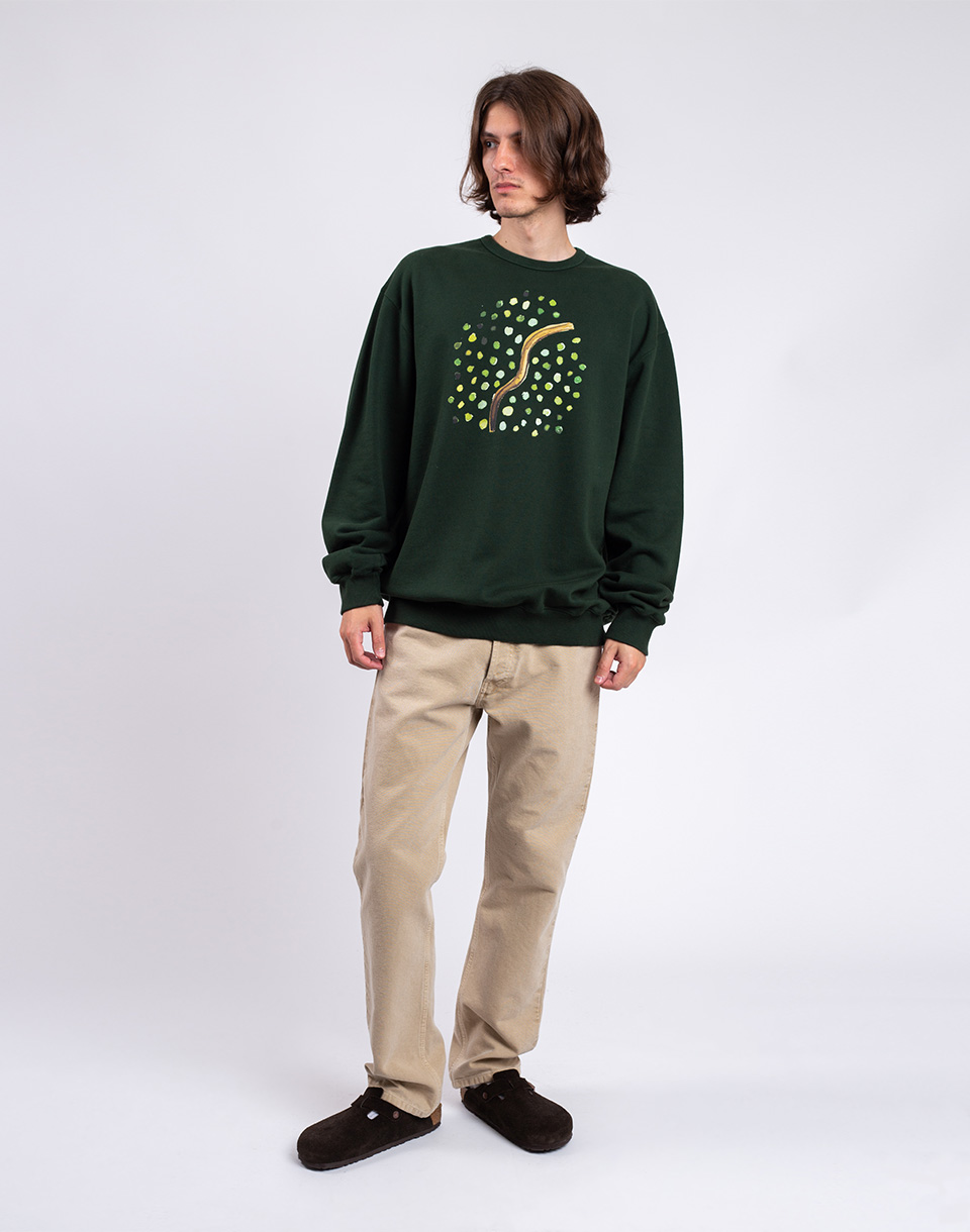 Obrázok Forét Dioxide Sweatshirt DARK GREEN M