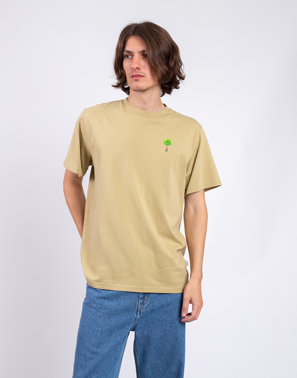Tričko Forét Cedar T-Shirt CORN - Béžová - Organická bavlna