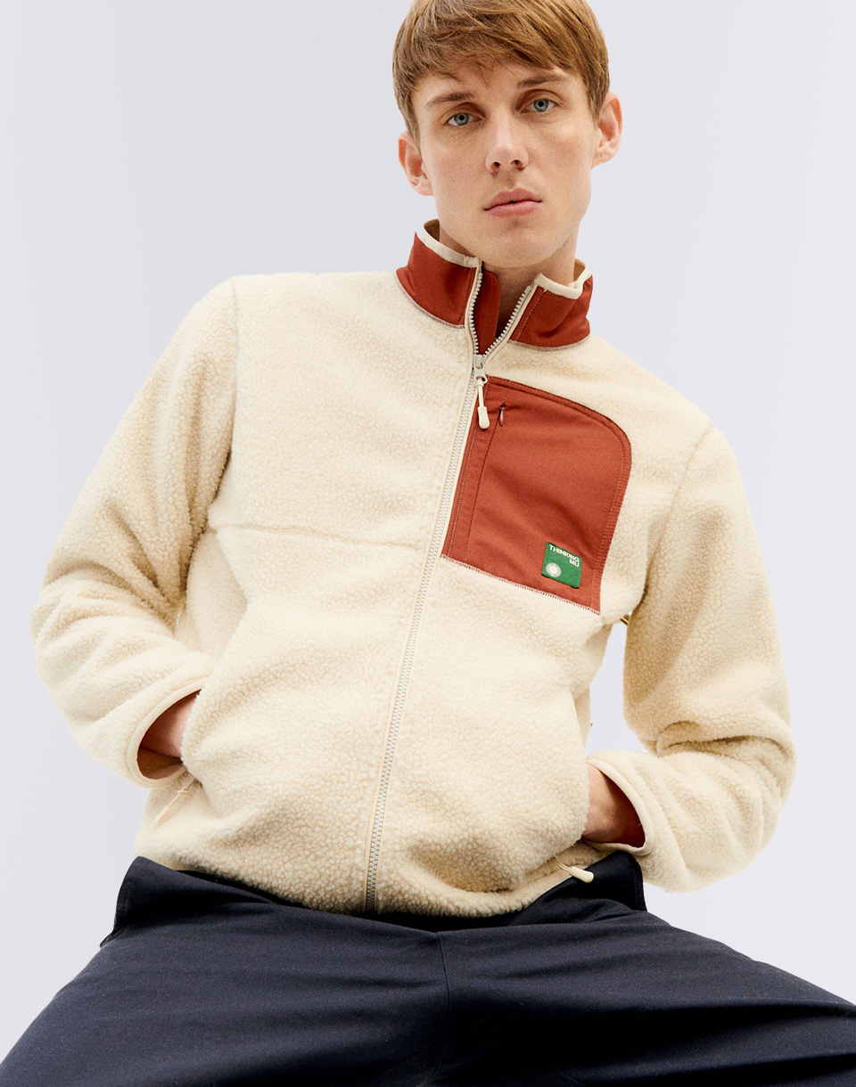 Levně Thinking MU Ivory Lewis Sweatshirt IVORY S