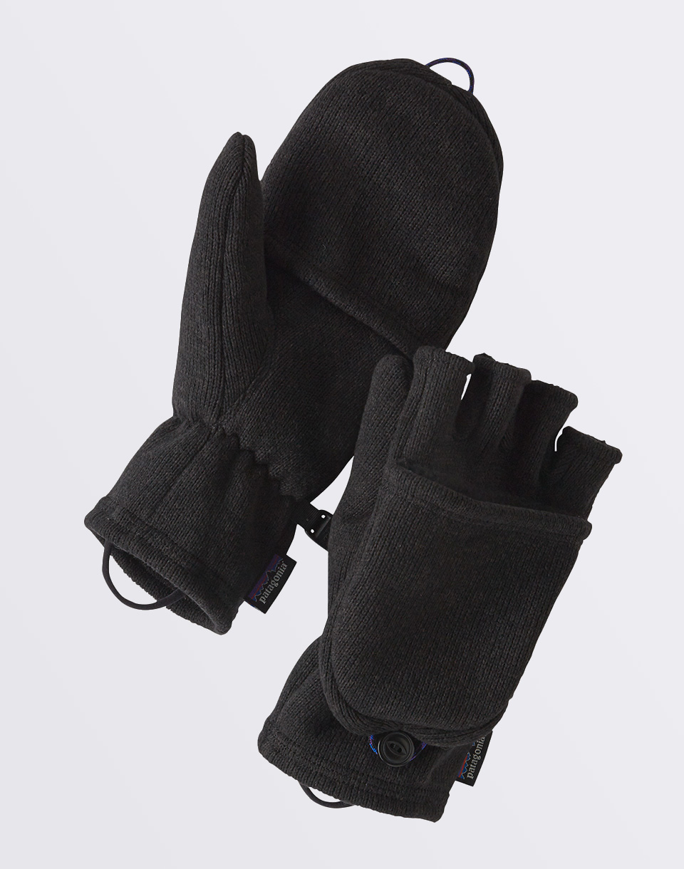 Levně Patagonia Better Sweater Gloves Black L