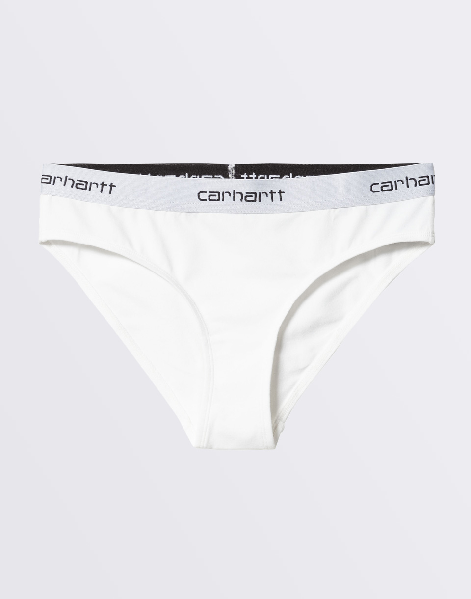 Carhartt WIP W′ Script Brief White XS - Bílá