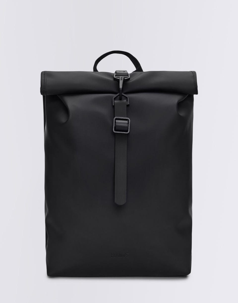 Batoh Rains Rolltop Rucksack Mini 01 Black 9 l - Černá