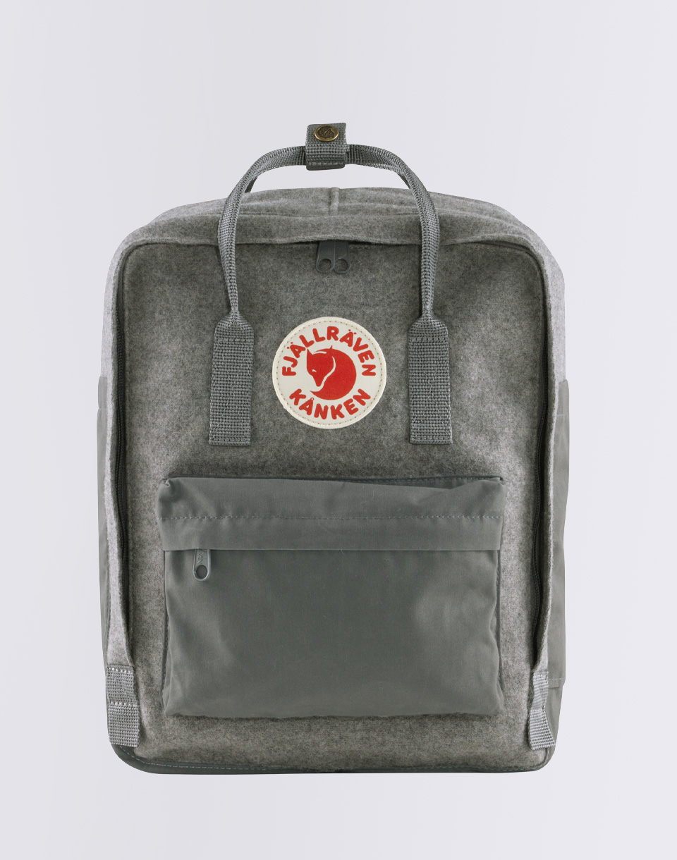 Levně Batoh Fjällräven Kanken Re-Wool 027 Granite Grey 16 l