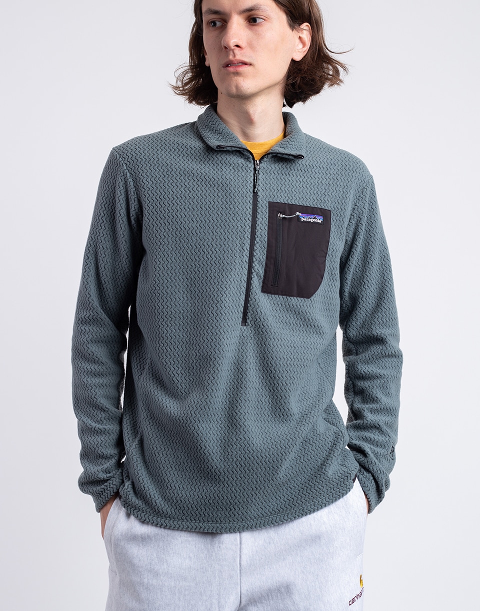 Levně Patagonia M's R1 Air Zip Neck Nouveau Green L