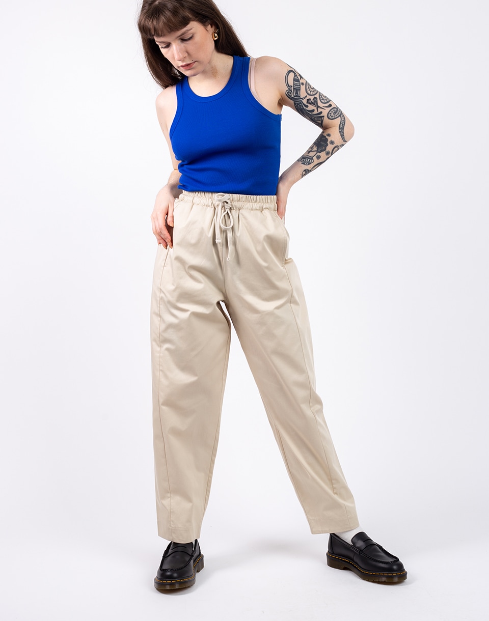 Levně Thinking MU Fog Seacell Esther Pants FOG 38