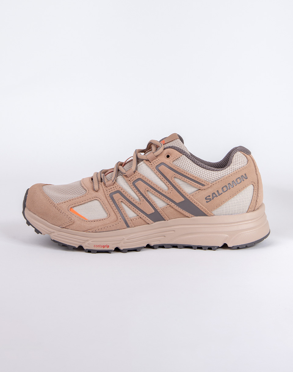 Levně Salomon X-Mission 4 Suede Cement/Natural/Pkiten 36,5