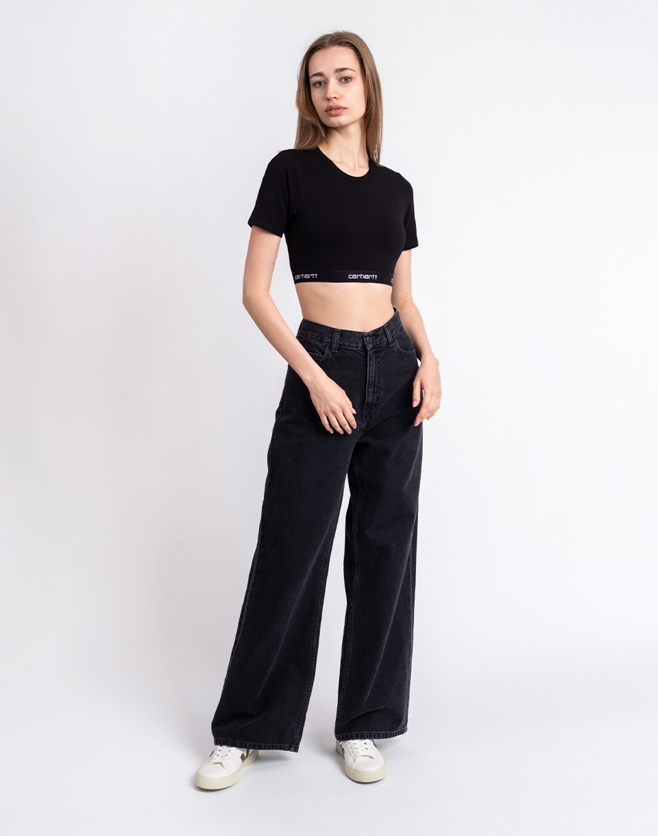 Carhartt WIP W' Script Crop Top Black L