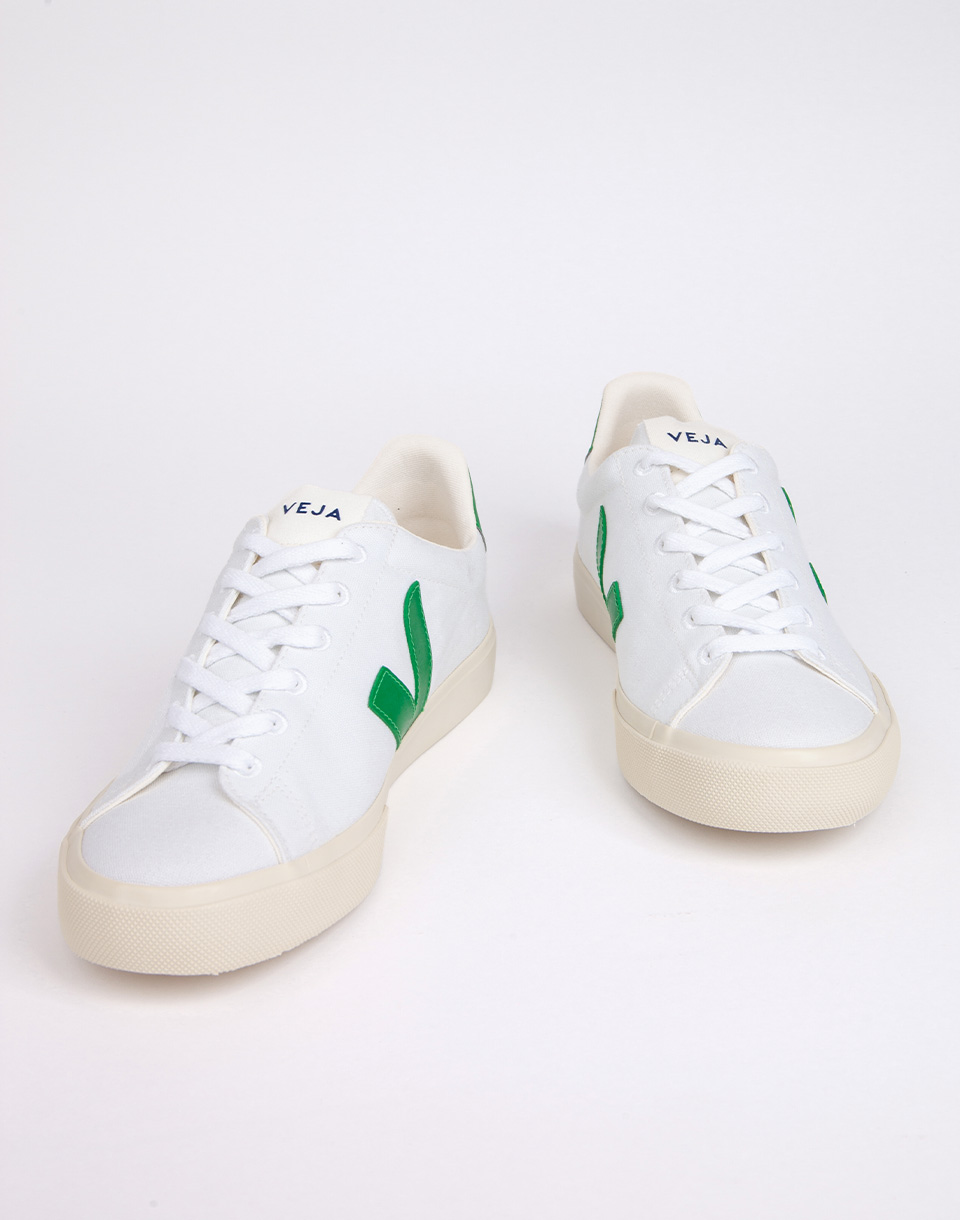 Veja Campo Canvas WHITE_EMERAUDE 40