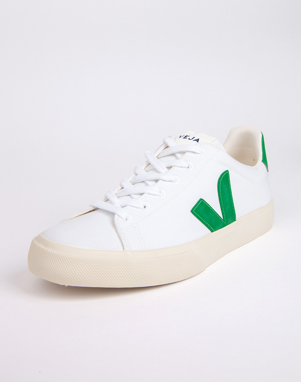 Veja Campo Canvas WHITE_EMERAUDE 40
