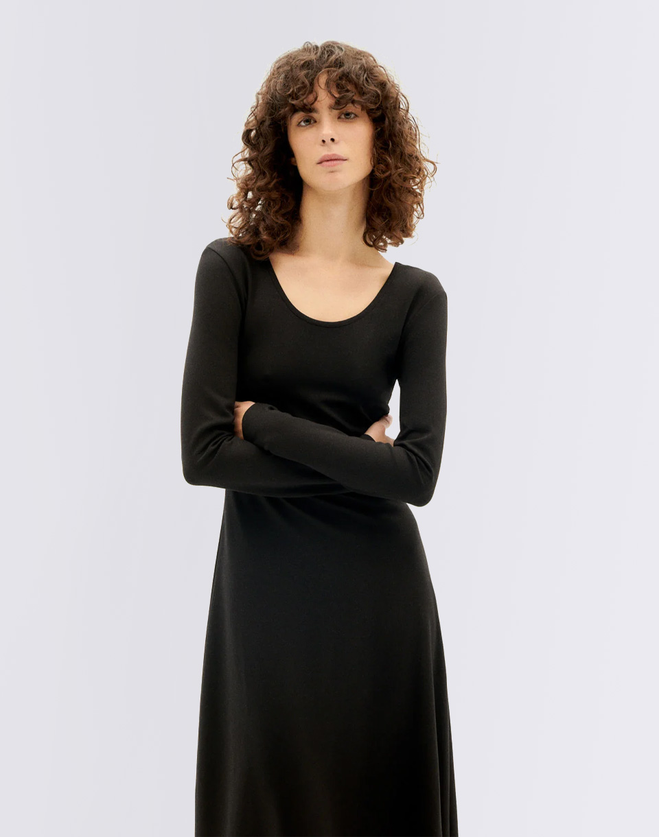 Thinking MU Black Soraya Dress BLACK M