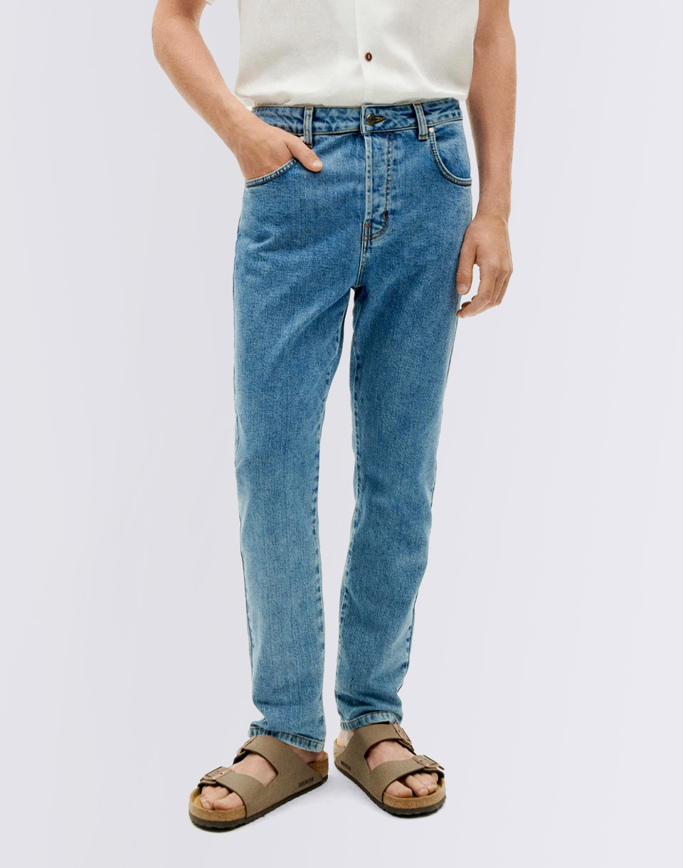 Thinking MU Light Clean Denim Five Pockets Pants DENIM 40