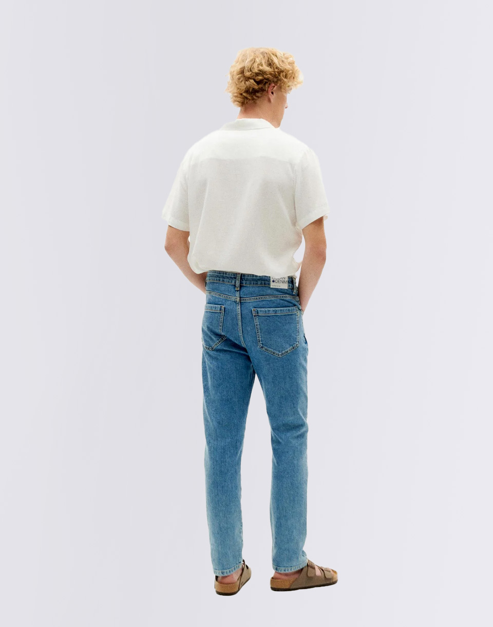 Thinking MU Light Clean Denim Five Pockets Pants DENIM 40
