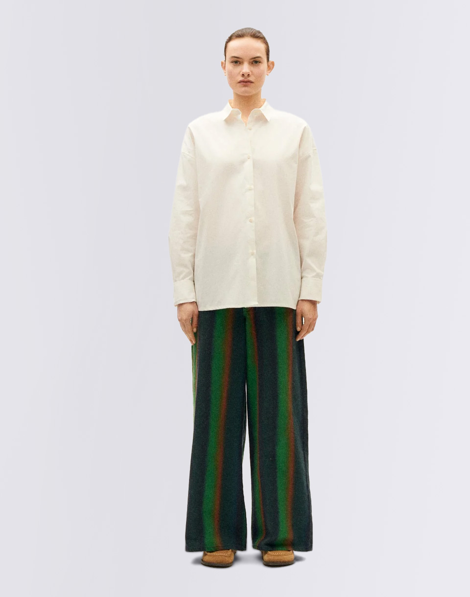 Thinking MU White Juana Blouse WHITE M
