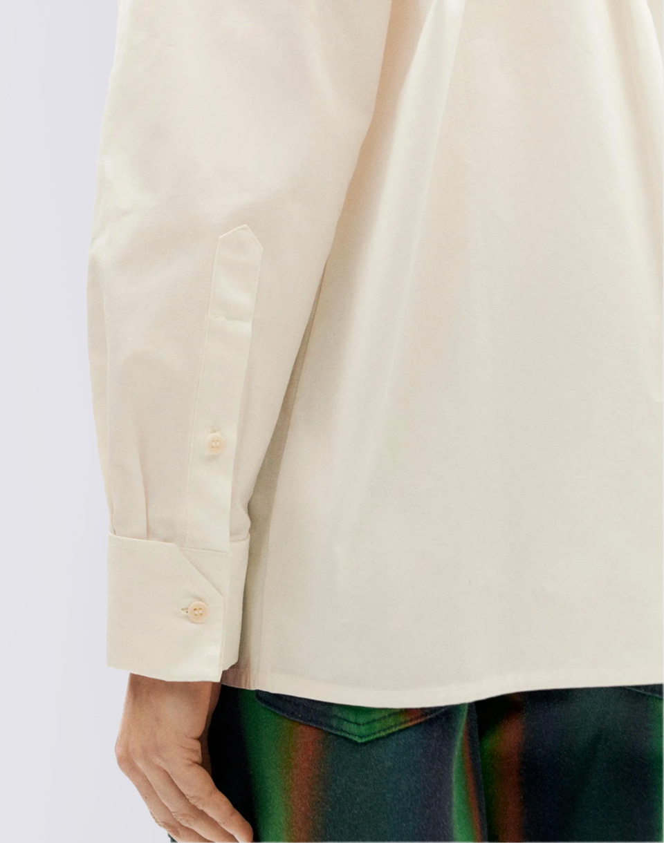 Thinking MU White Juana Blouse WHITE M