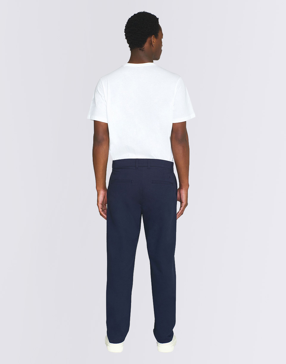 Knowledge Cotton Chuck Regular Chino Twill Pants 1001 Total Eclipse W32/L32