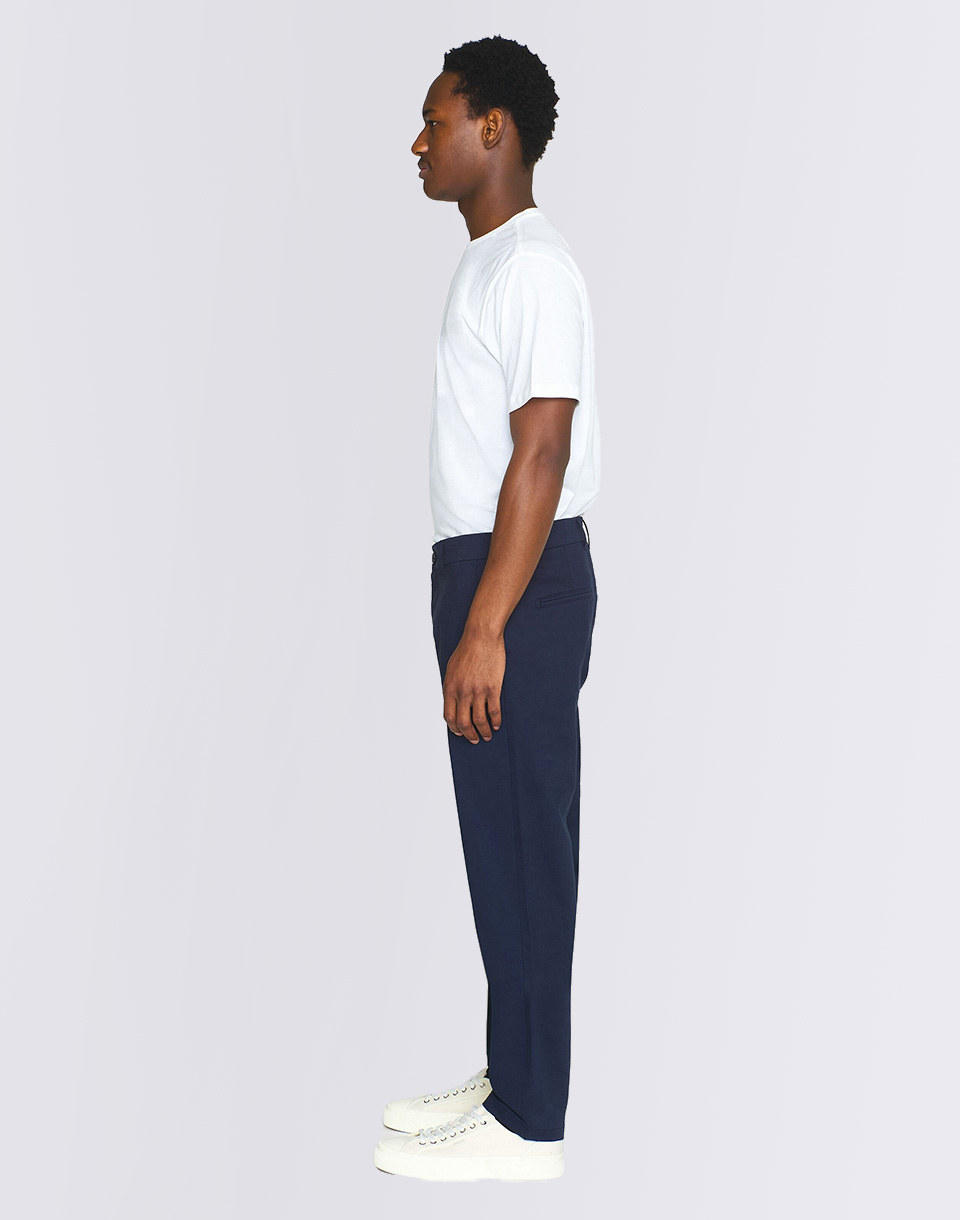 Knowledge Cotton Chuck Regular Chino Twill Pants 1001 Total Eclipse W32/L32