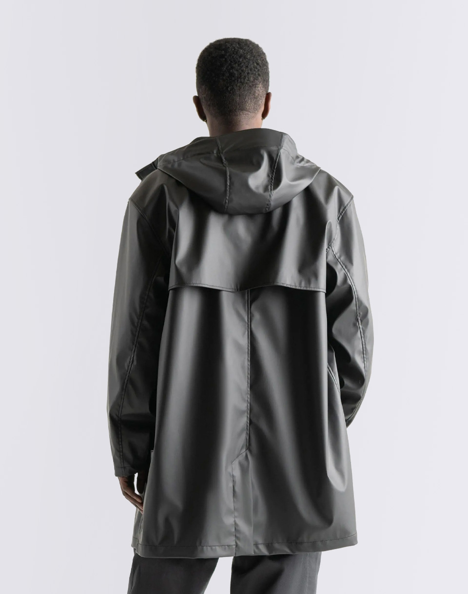 Herschel Supply Long Classic Rain Jacket Men's Black M
