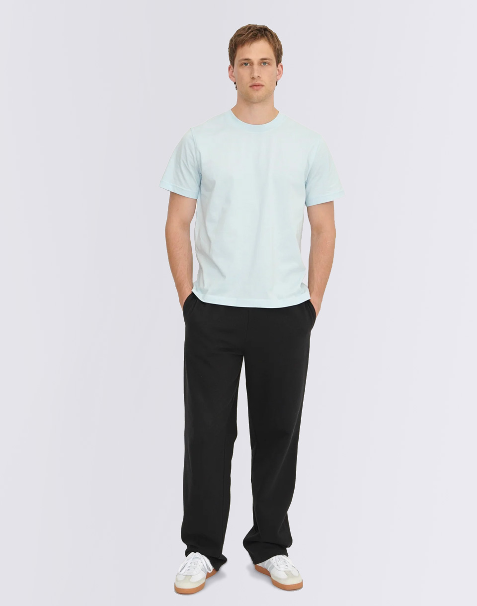 Tričko Organic Basics True Boxy Fit Tee Light Blue
