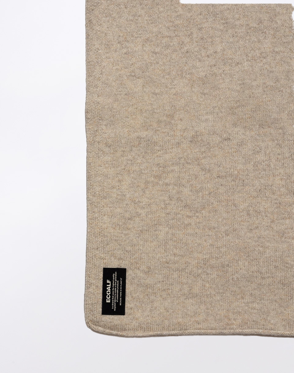 ECOALF Wool Scarf BEIGE MELANGE