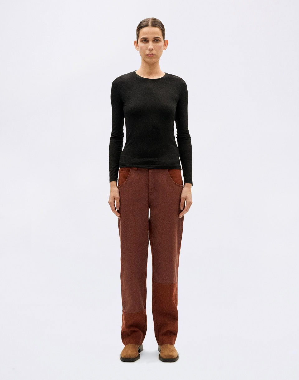 Thinking MU Black Brisa Cachemire Top BLACK L
