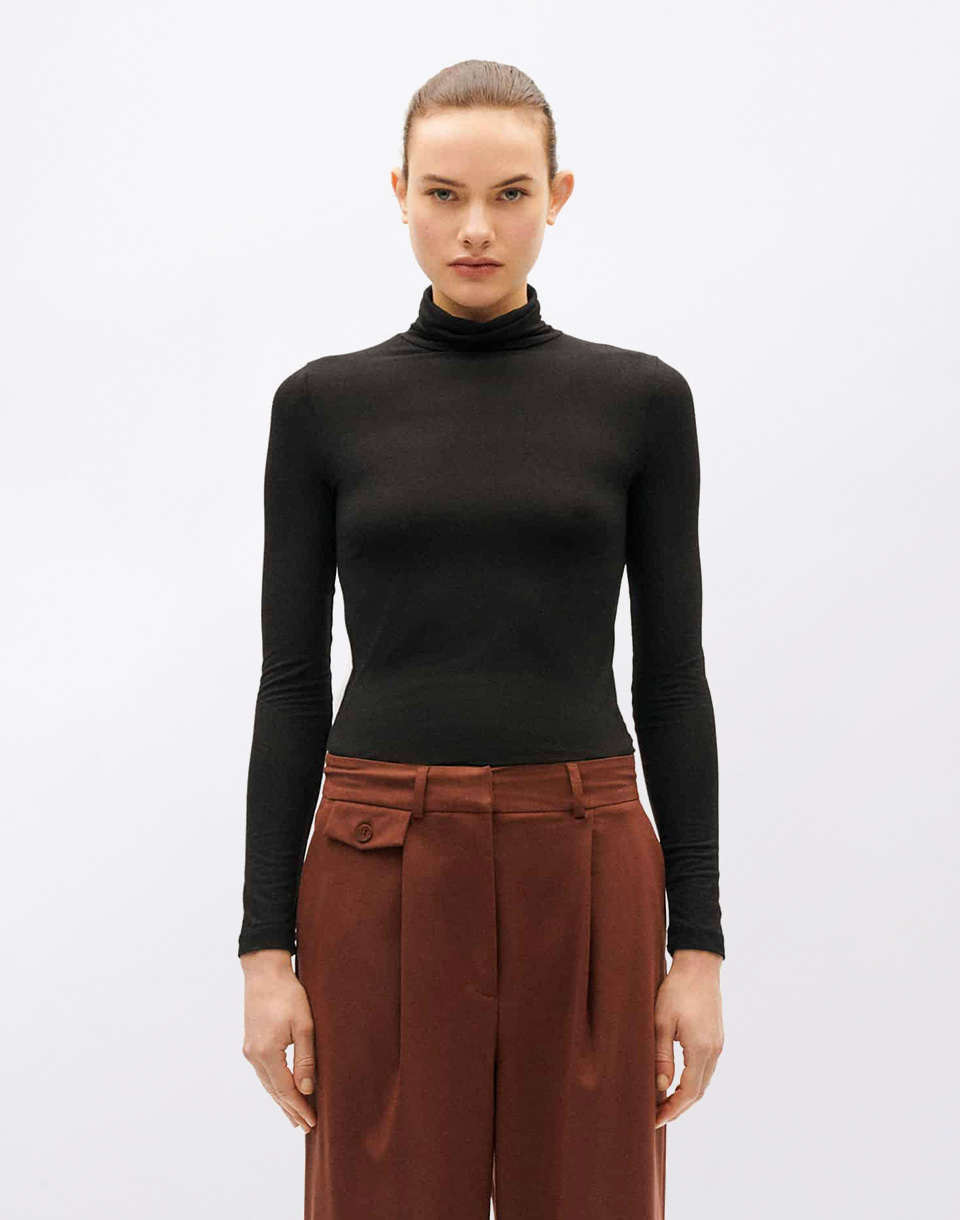 Tričko Thinking MU Black Noe Cachemire Top BLACK