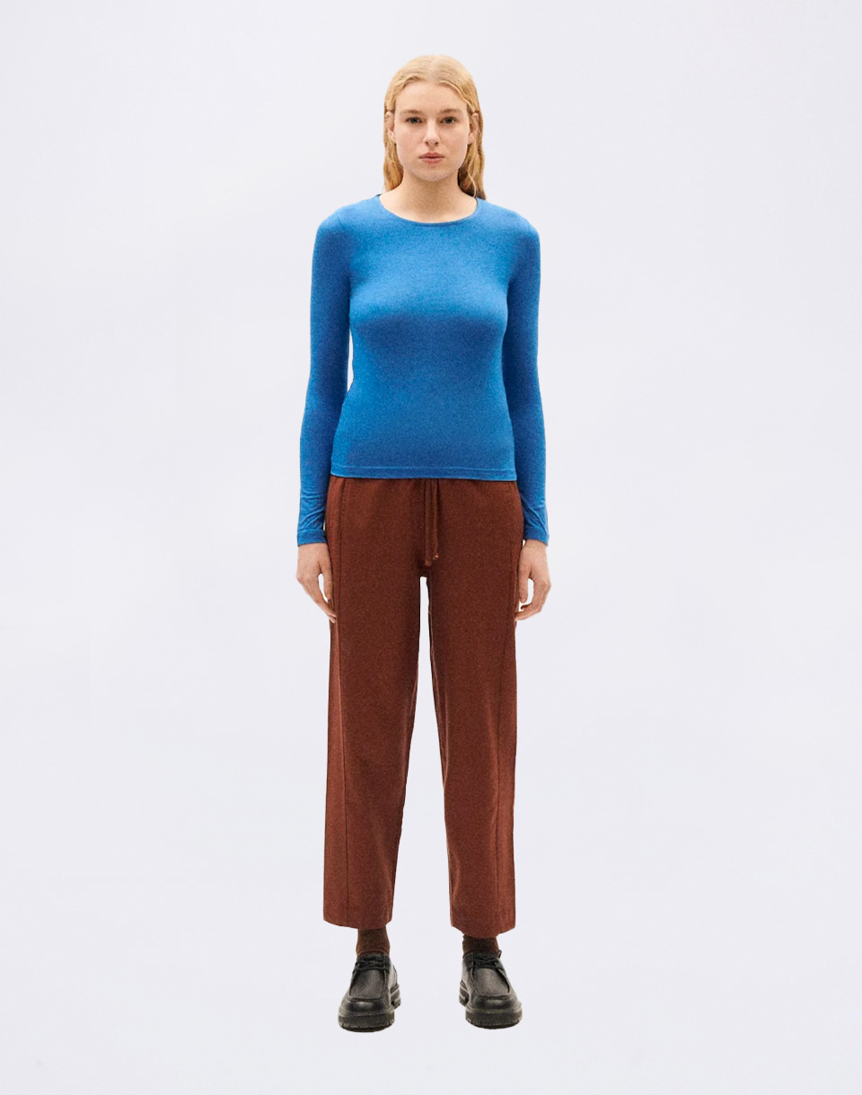 Thinking MU Blue Brisa Cachemire Top BLUE M