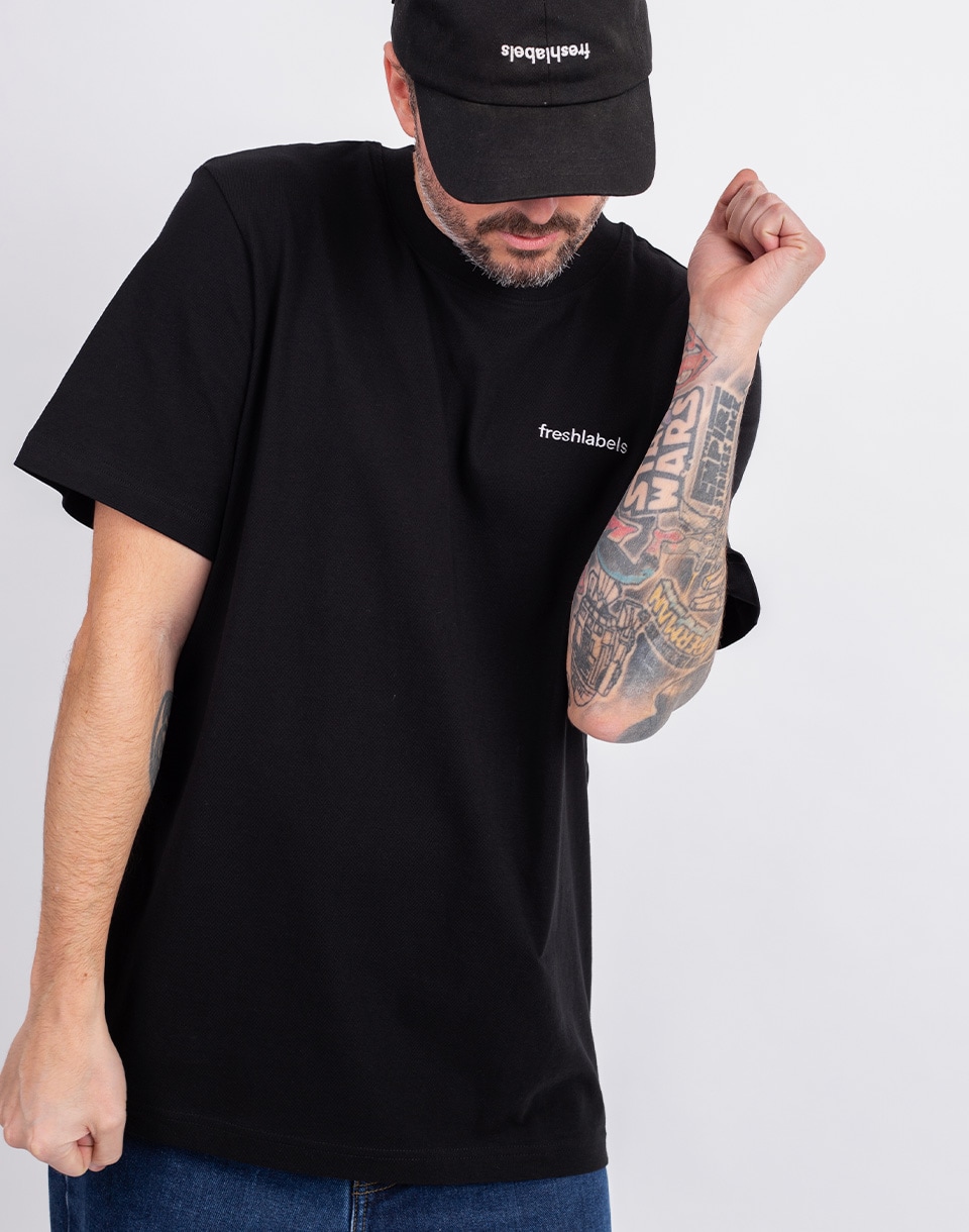 Freshlabels Lowercase Tee Uni Black S