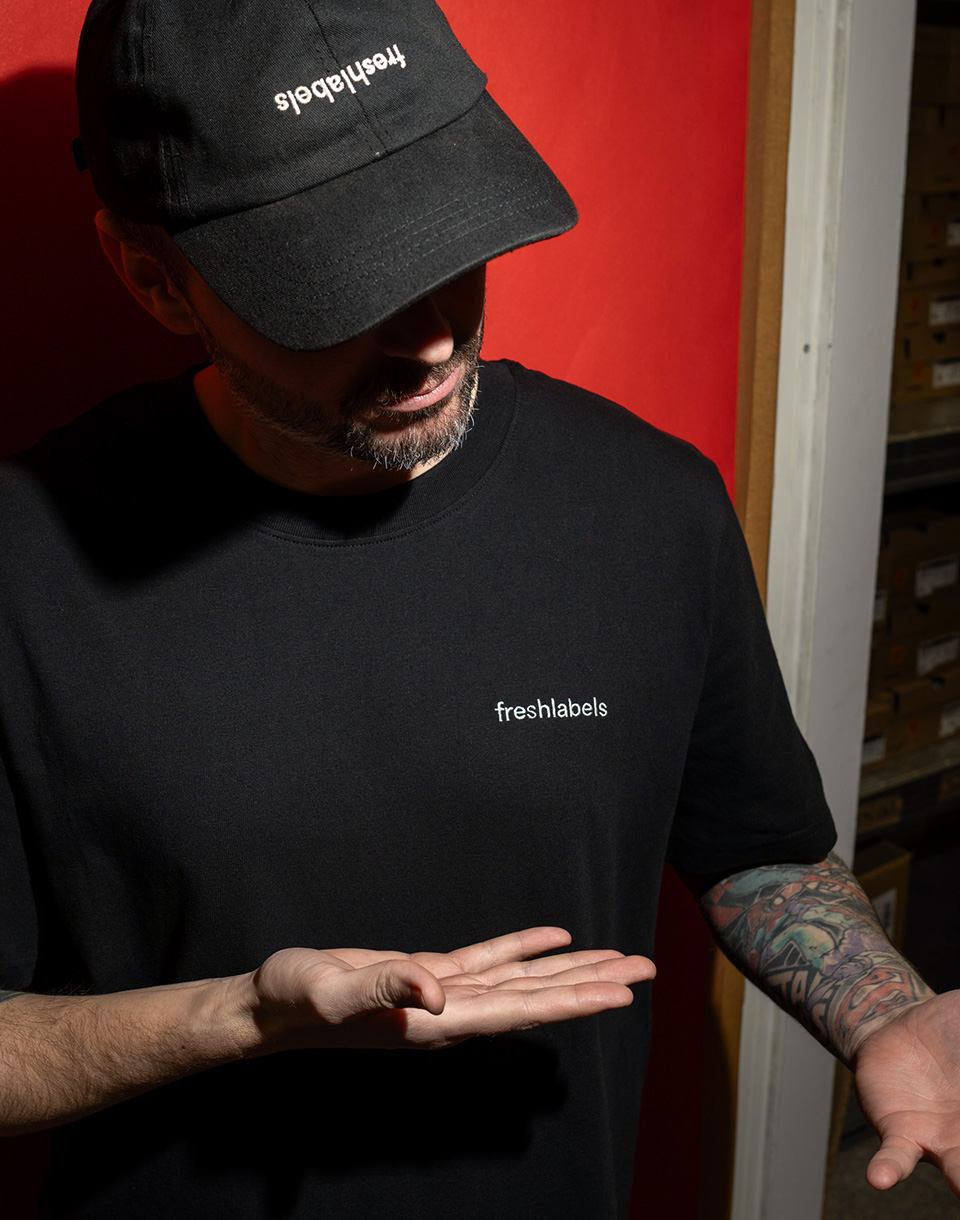 Freshlabels Lowercase Tee Uni Black S
