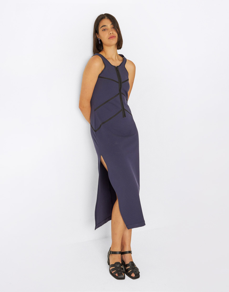 SKFK Dei Dress Navy Violet 40