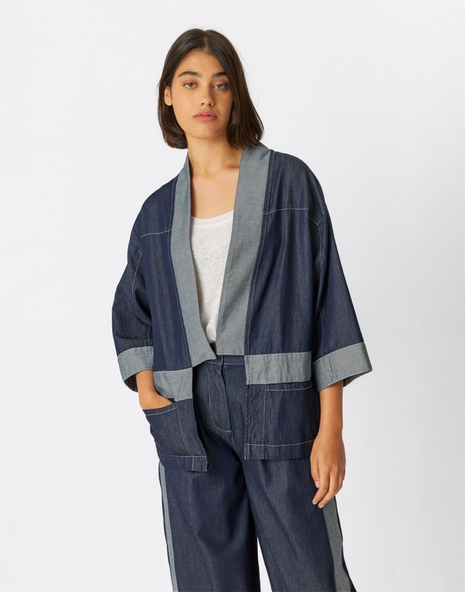 SKFK Maitena GOTS Jacket Raw Denim L