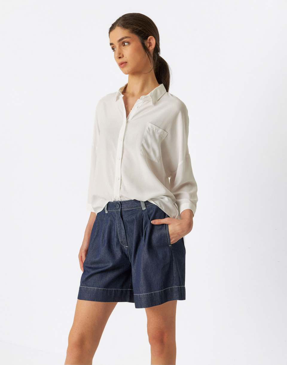 SKFK Naroa GOTS Short Raw Denim 42