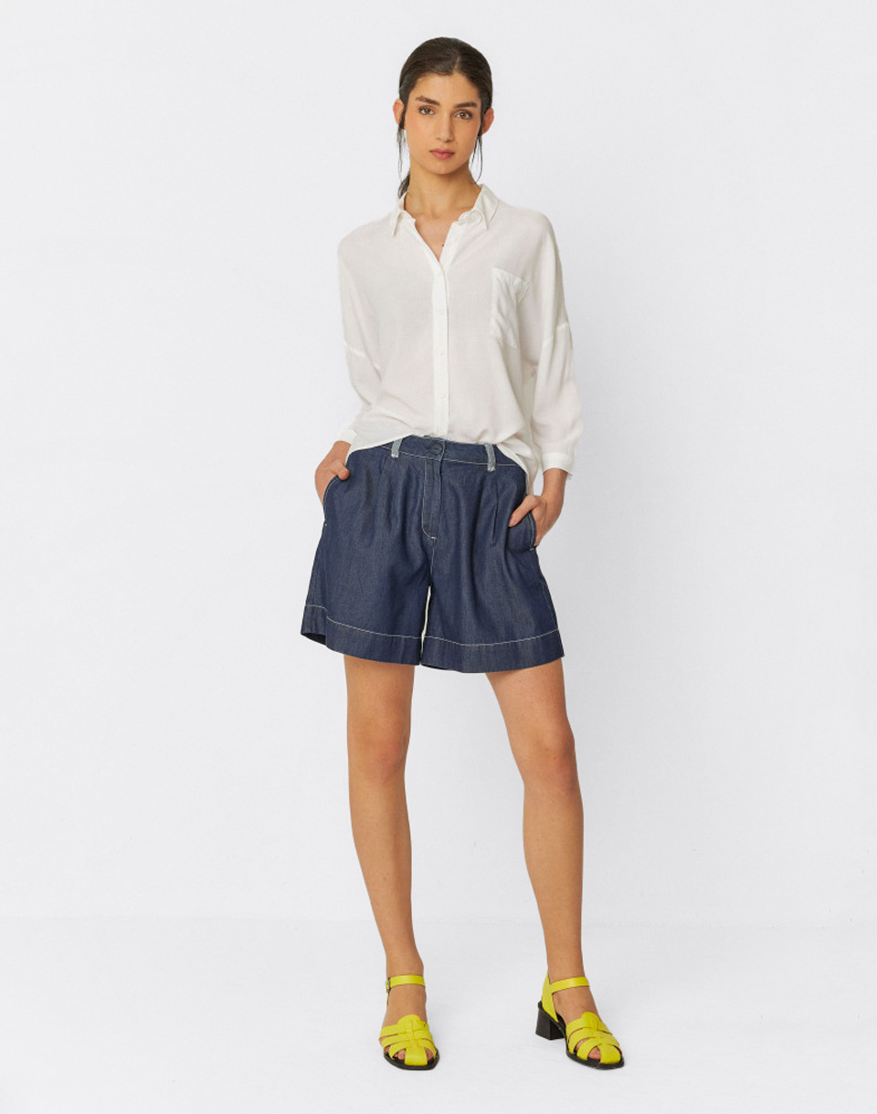 SKFK Naroa GOTS Short Raw Denim 42