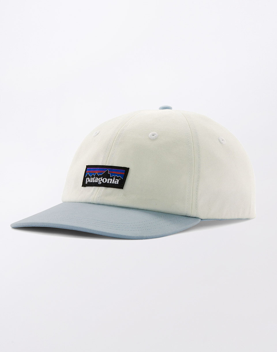 Patagonia P-6 Label Trad Cap Birch White w/Fleck Blue