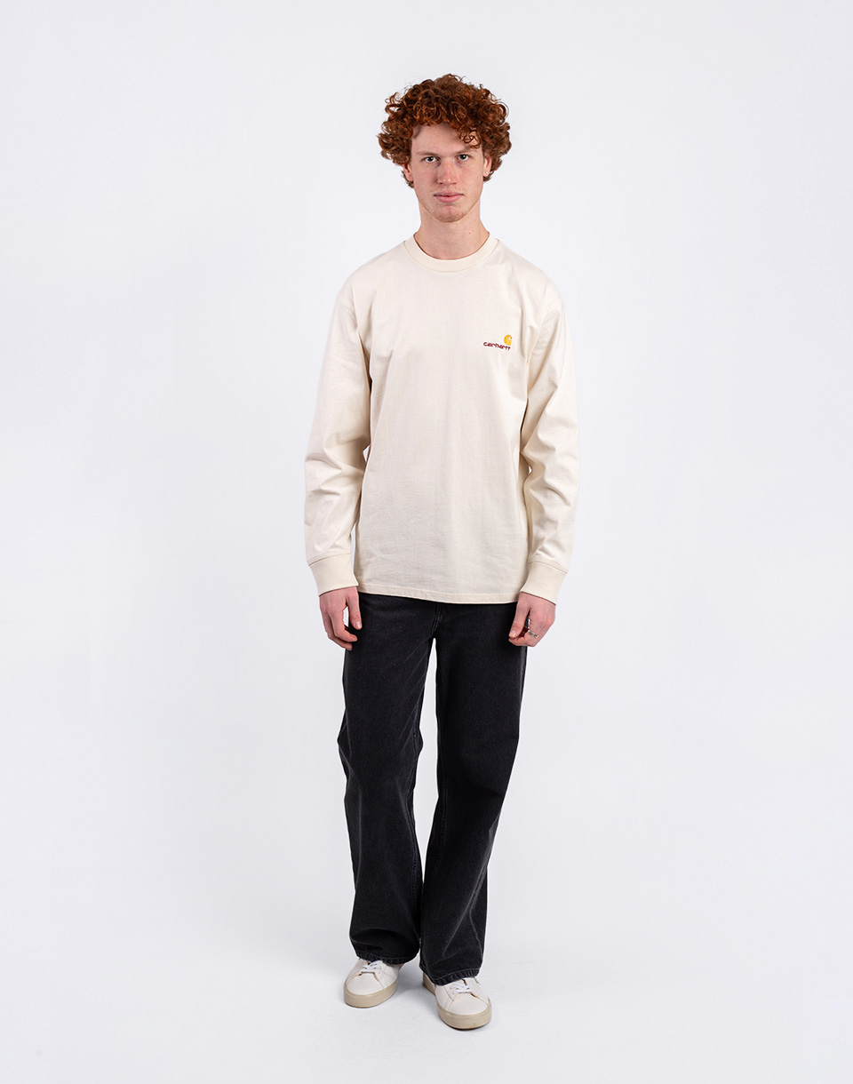 Carhartt WIP L/S American Script T-Shirt Natural M