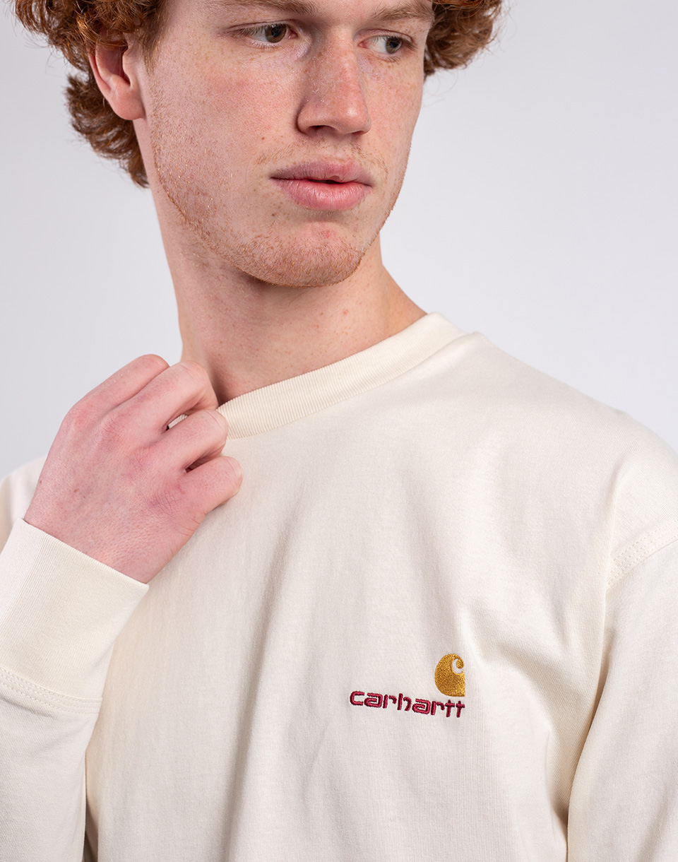 Carhartt WIP L/S American Script T-Shirt Natural M
