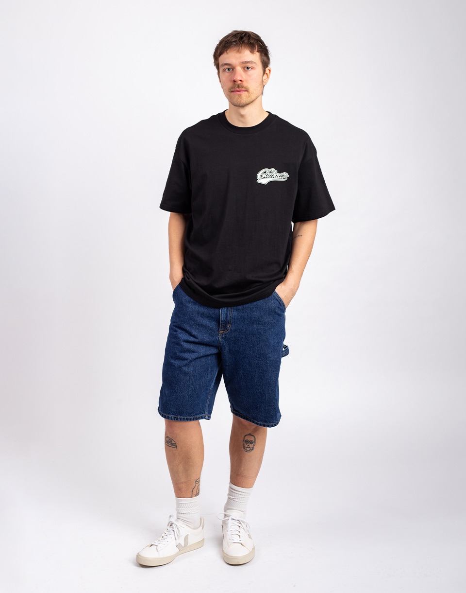 Carhartt WIP Single Knee Short Blue stone washed 32