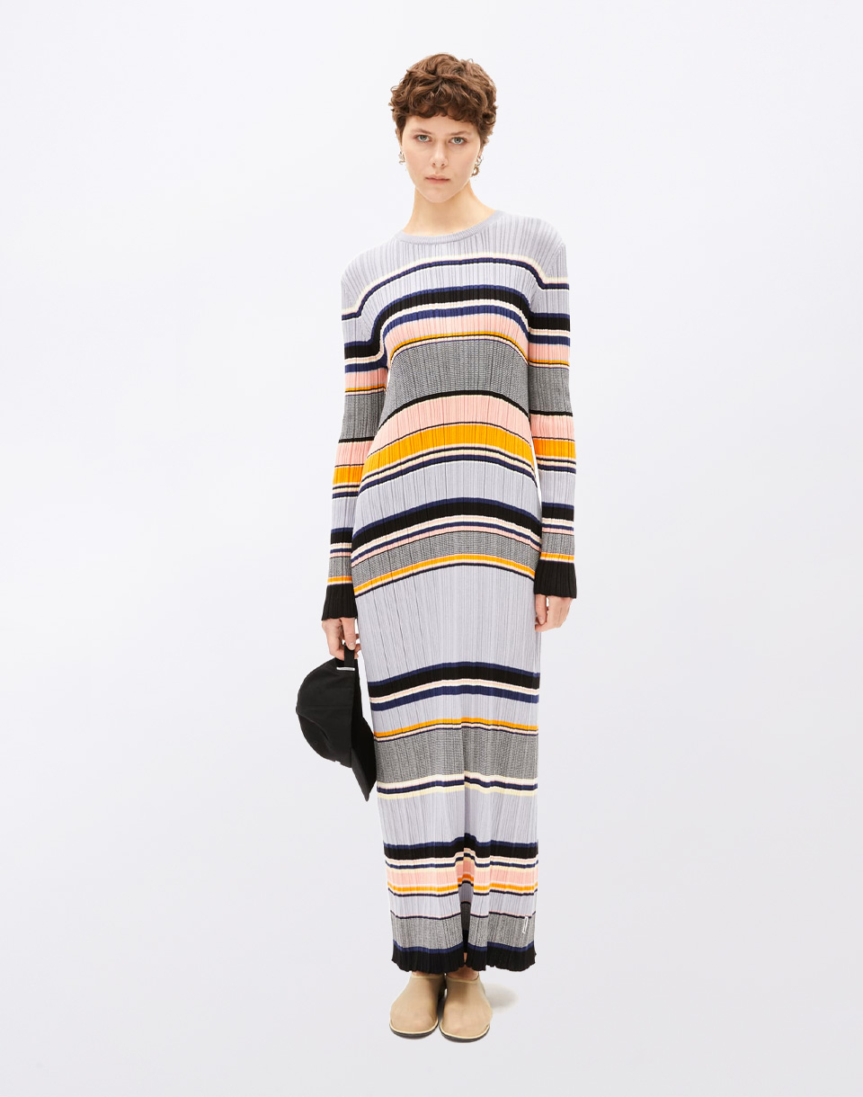 Armedangels Kaamila Stripes 3118 misty morning-deep rosalilly L