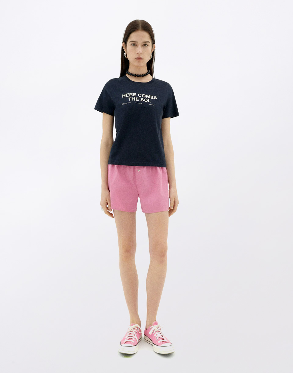 Thinking MU Navy Classic Sun T-Shirt Ida NAVY S