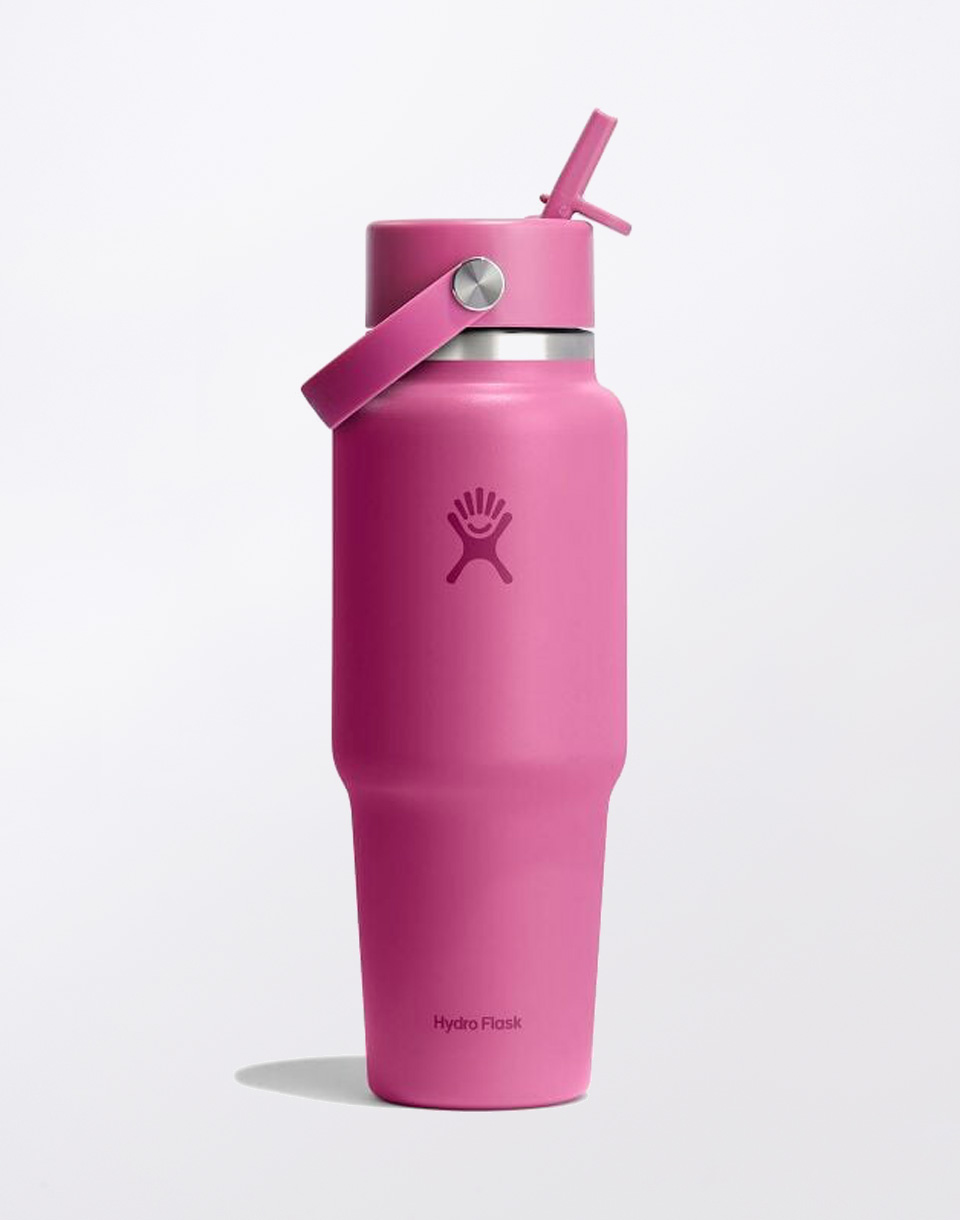 Hydro Flask Wide Mouth Travel Bottle with Flex Straw Cap 32 oz (946 ml) Reef