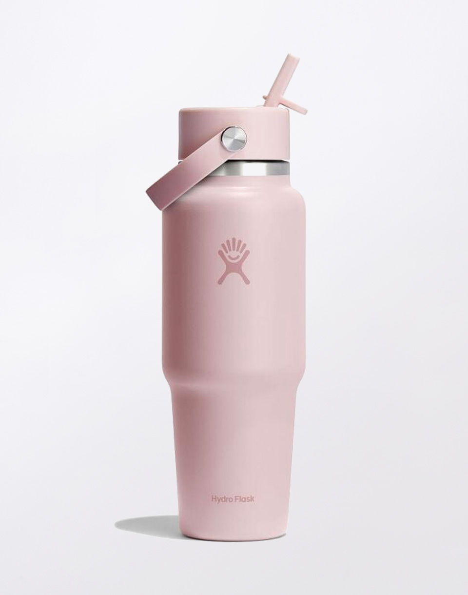 Hydro Flask Wide Mouth Travel Bottle with Flex Straw Cap 32 oz (946 ml) Trillium
