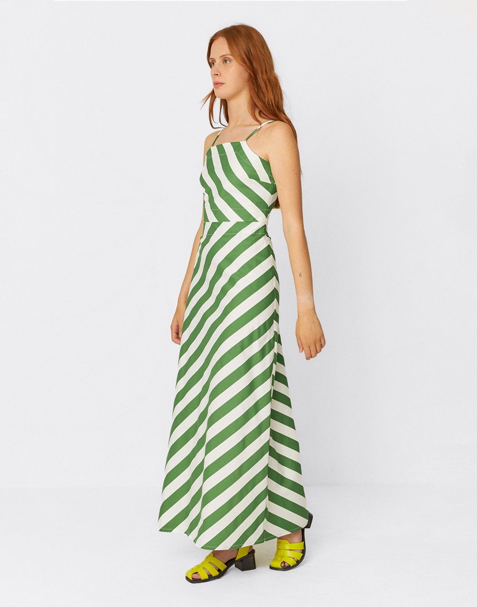 SKFK Aura GOTS Dress 711 Stripes 40