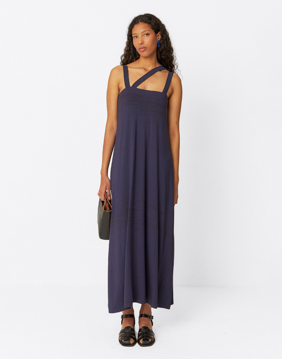 SKFK Odele Dress B8 Navy Violet 42