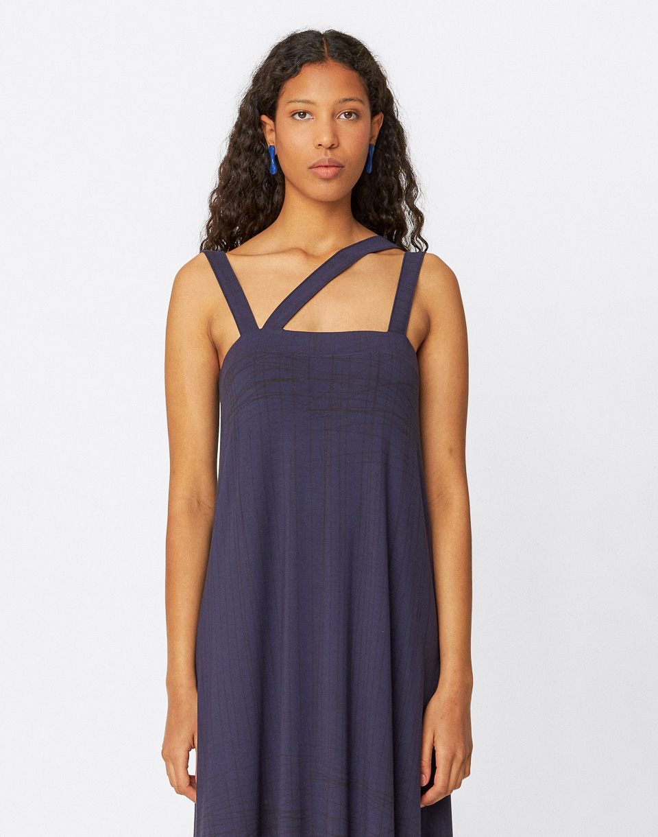 SKFK Odele Dress B8 Navy Violet 40