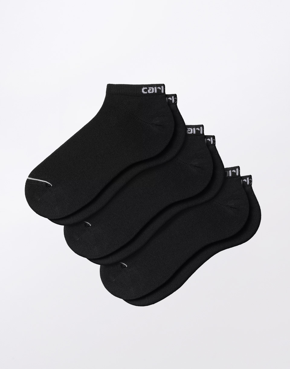 Carhartt WIP Script Sneakers Socks Black/White + Black/White