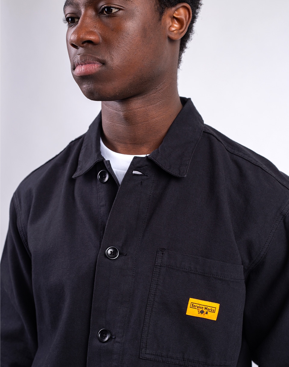 Service Works Canvas Chore Shirt BLACK S