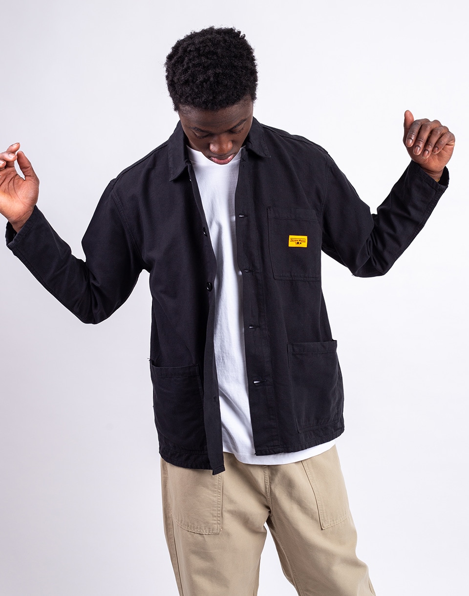 Service Works Canvas Chore Shirt BLACK S