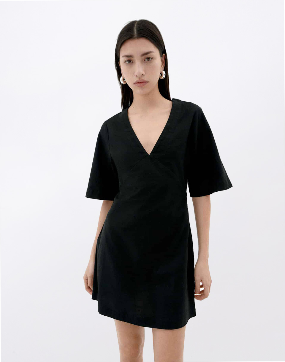 Thinking MU Black Kim Dress BLACK S